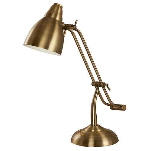 LAMP. ESCRITORIO BRONCE ANTIGUO 1L E27 40W