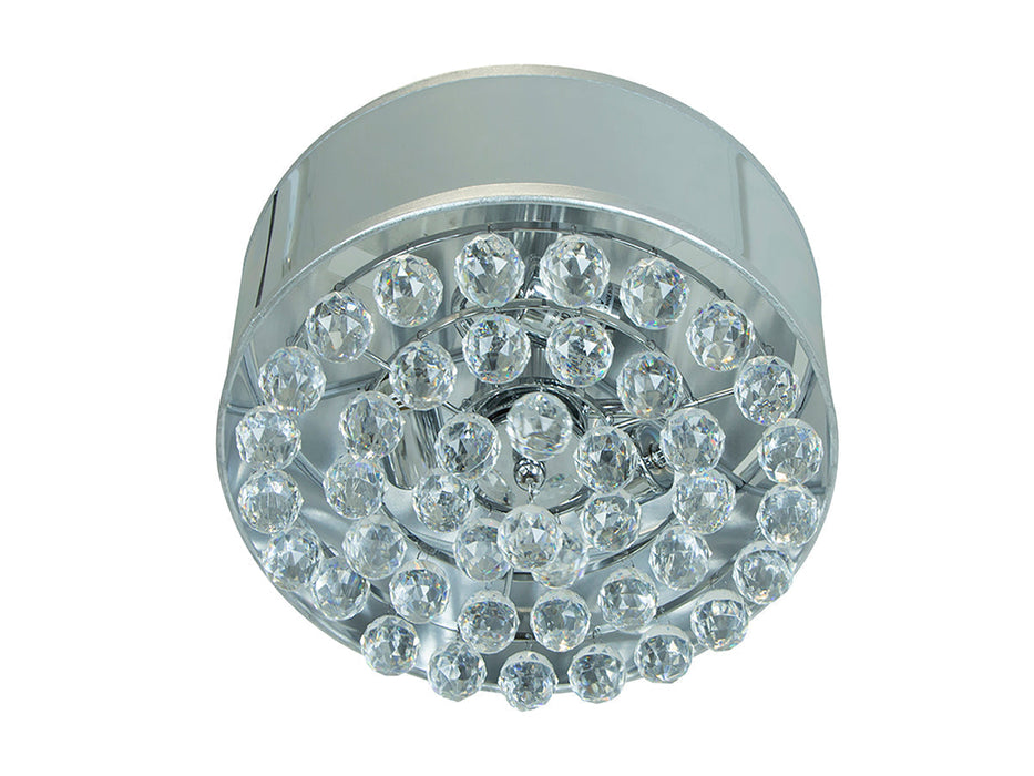 Lámpara Colgante Decorativa Acero Cromo E27 60w 5 Luces