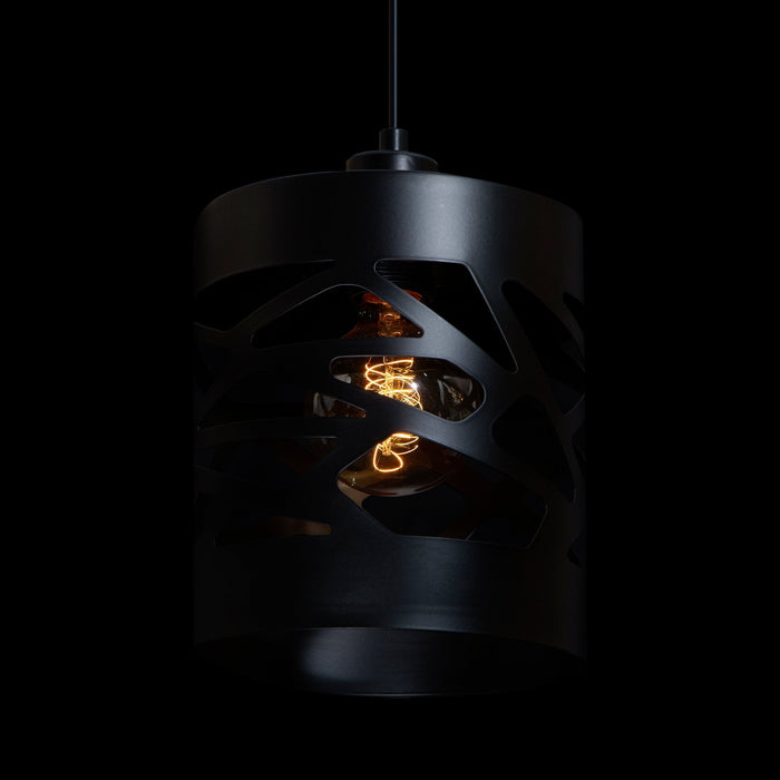 Lámpara Colgante Dark Decor Negro E27 40w 1 Luz