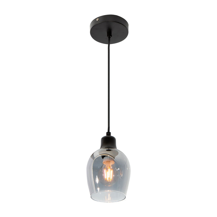 Lámpara Colgante Moderna Acabado en Negro Socket E27 40w 1 Luz
