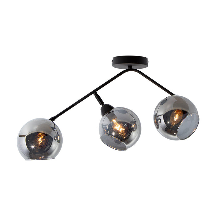 Lámpara de Techo Designers Negro 40 W E14 de 3 Luces