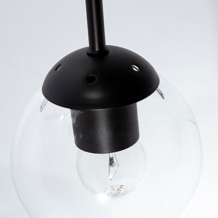 Lámpara Colgante Moderna Ike Lite Negro 60W E27 de 3 Luces