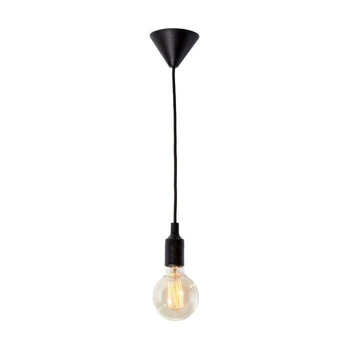 Lámpara de Techo Ike Lite Vintage Negro 60W E27 1 Luz