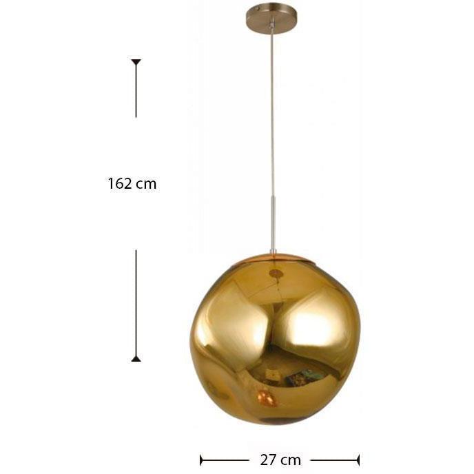 Lámpara Colgante Dorado 1L E27 10W