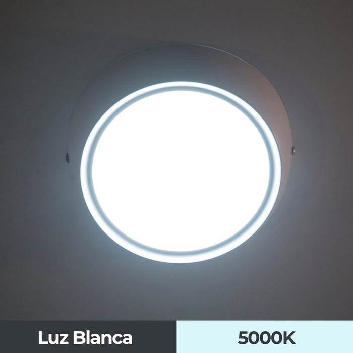 Lámpara de Techo LED Sobreponer 17 cm Luz Blanca 6000K 12W