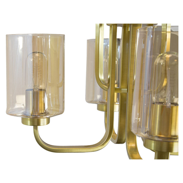 Lámpara Empotrable Color Oro 60 W de 4 luces