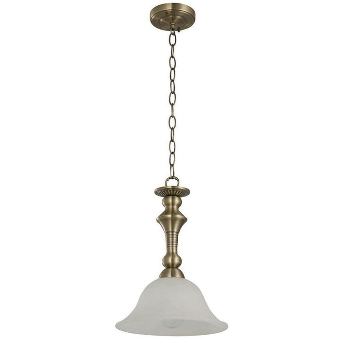 LAMP. COLGANTE BRONCE ANTIGUO 1L E27 60W