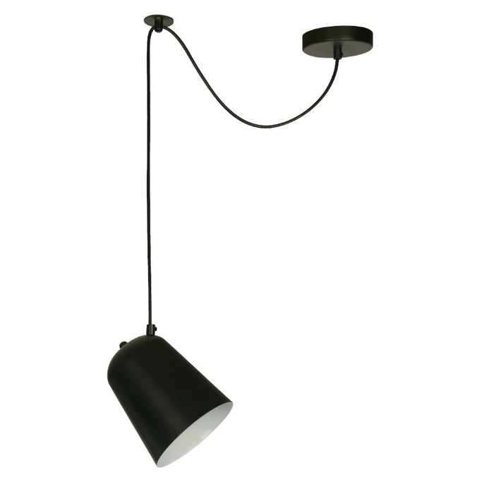 LAMP. COLGANTE NEGRO 1L E27 40W