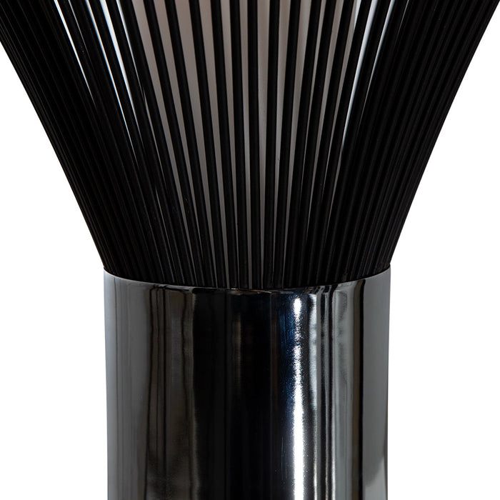 Lámpara de Mesa de 100 W Color Cromo y Negro