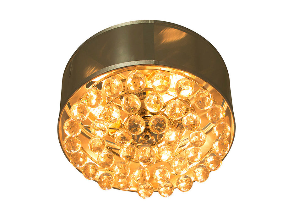 Lámpara Colgante Decorativa Acero Cromo E27 60w 5 Luces