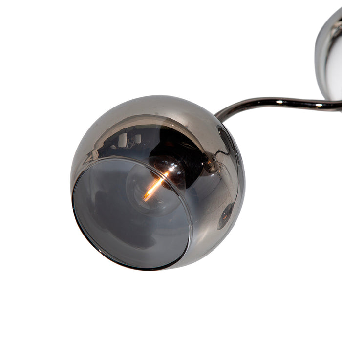 Lámpara de Techo Moderno Cromo Negro E27 40w 3 Luces