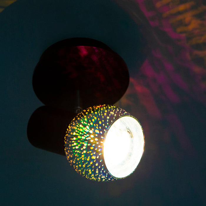 Lámpara de Techo Moderno Níquel Satinado 40W E27 1 Luz