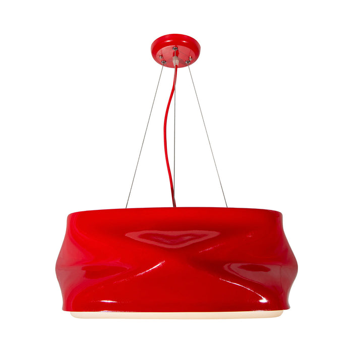 Lámpara Colgante de Techo Lumicentro Color Rojo 60 W de 3 Luces
