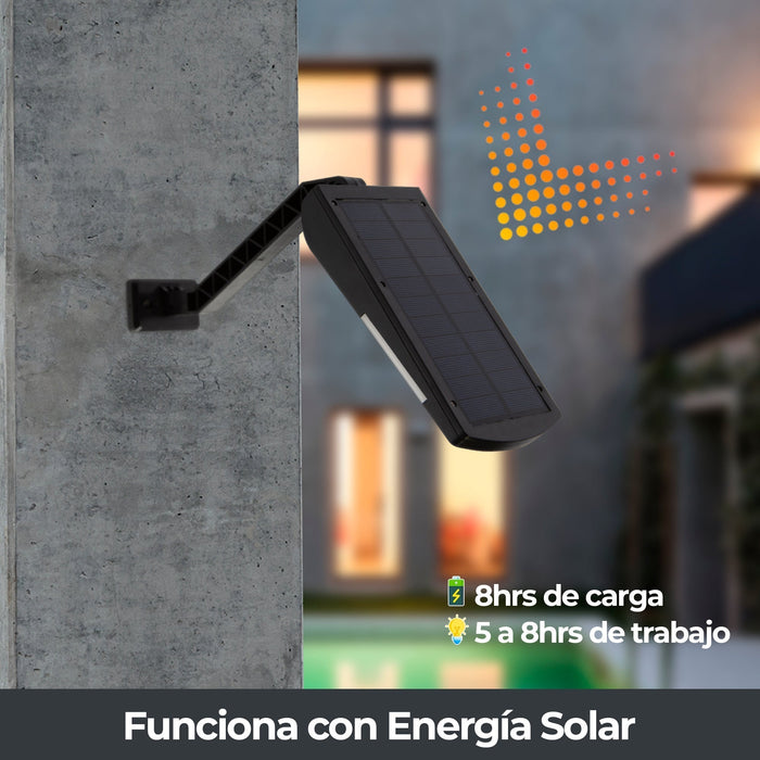 Lámpara Panel Solar Exterior LED 5W 6000K Luz Blanca IP44