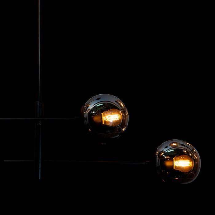 Lámpara Colgante Opulent Lights Negro E27 40w 3 Luces