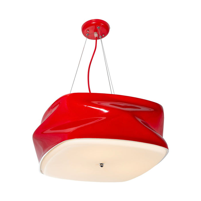 Lámpara Colgante de Techo Lumicentro Color Rojo 60 W de 3 Luces