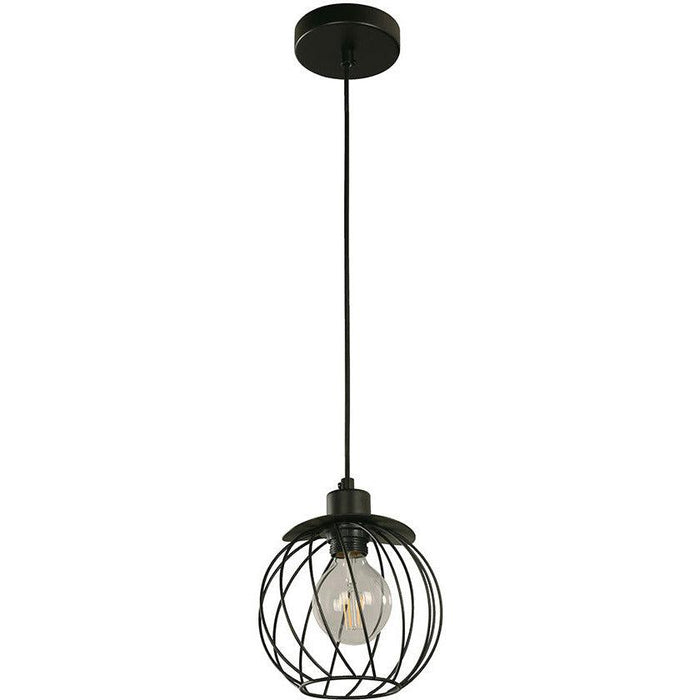 Lámpara Colgante Negro 1L E27 60W